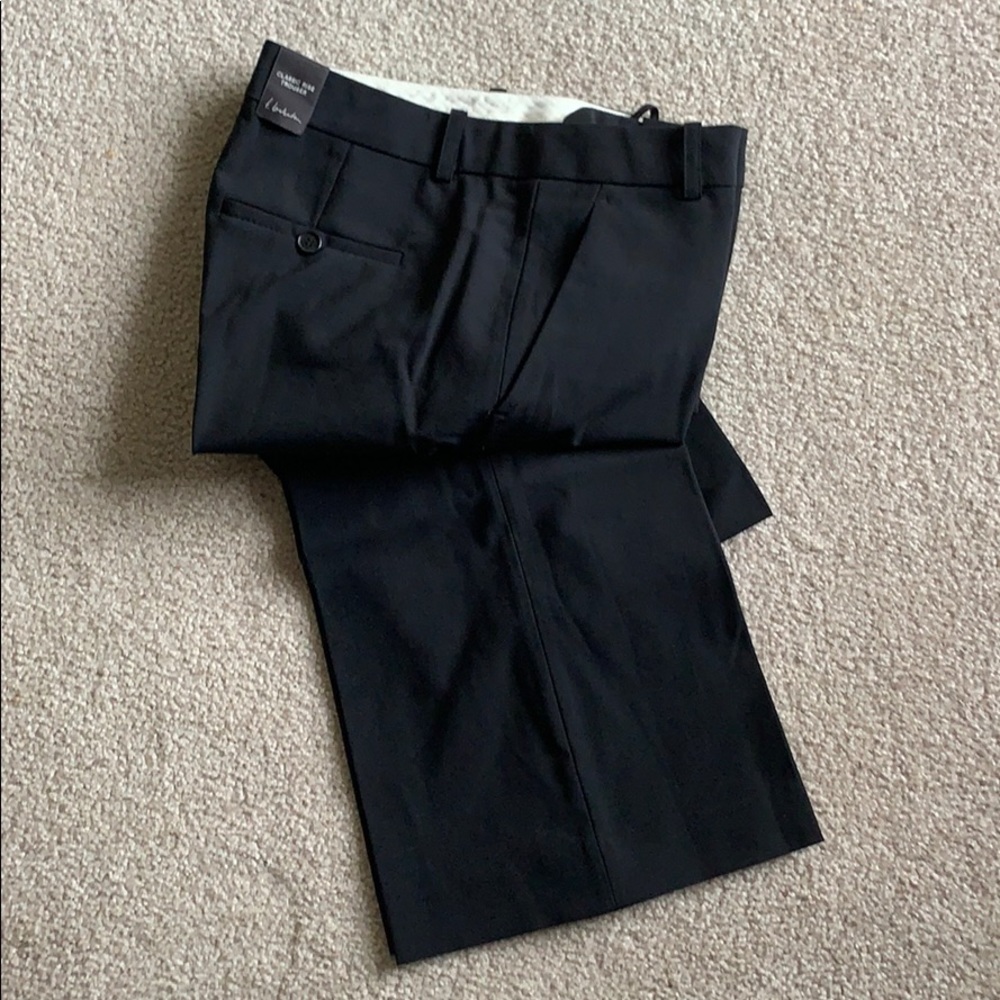 Aritzia t. babaton black wool suit pant